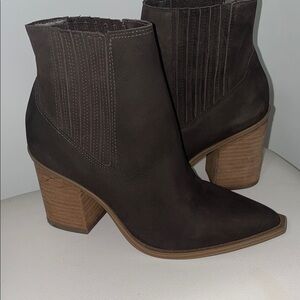 Steve Madden Dark Brown Ankle Booties